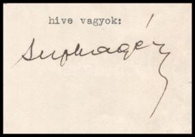 1931 Bp., Supka Géza (1883-1956) régész, író levele Végh Gusztáv (1889-1973) festőművész részére