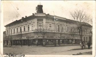 1944 Békéscsaba, Békés megyei kereskedelmi bank Andrássy úti bérháza, üzletek, kerékpár (fl)