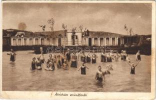 Ábrahámhegy, Strand, fürdőzők (fl)