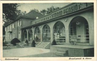 1936 Balatonszárszó, Strand penzió és étterem (gyűrődés / crease)