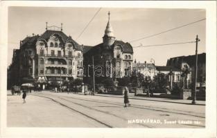 1940 Nagyvárad, Oradea; Szent László tér, Herskó József üzlete / square, shop. photo