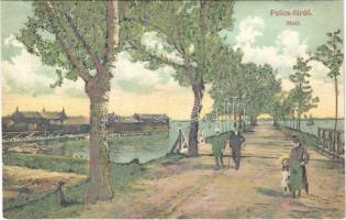 1906 Palics-fürdő, Palic; moló, fürdőkabinok / pier, bathing cabins (fl)