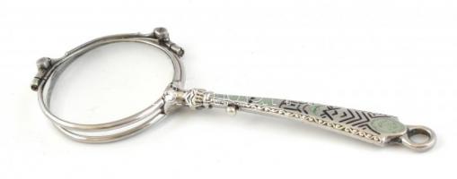 Lornyon, fém, deformált, h: 12cm