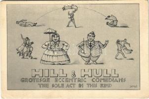 Hill & Hull Grotesque eccentric comedians the sole act in this kind. Circus acrobats (EK)