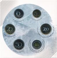 2018. 5Ft-200Ft (6xklf) "Pengék a jégen" forgalmi sor dísztokos szettben + 50Ft "Jégk...