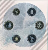 2018. 5Ft-200Ft (6xklf) "Pengék a jégen" forgalmi sor dísztokos szettben + 50Ft "Jégk...