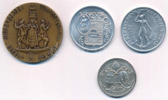 4db klf emlékérem, közte 1876. "A pannonhalmi Szent Benedek Rend székesegyházának felszentelési...