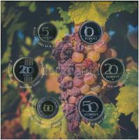 2019. 5Ft-200Ft (6xklf) "Tokaj borvidék" forgalmi sor szettben + "Tokaj borvidék"...