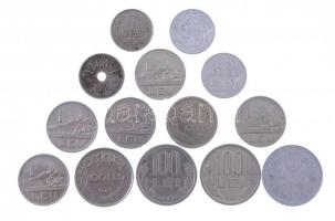 Románia 1906-1994. 10b-100L (14x) T:2-3 Romania 1906-1994. 10 Bani - 100 Lei (14x) C:XF-F