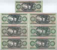 1962-1975. 10Ft (7db) T:III szép papír