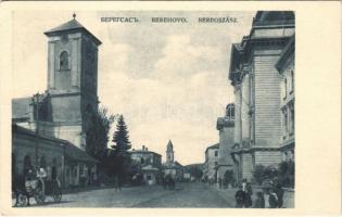 Beregszász, Beregovo, Berehove; utca / street view