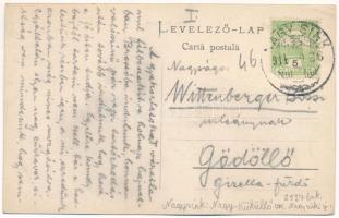 1914 Nagysink, Gross-Schenk, Cincul Mare, Cincu; Vedere dela apus / látkép / general view (EK)