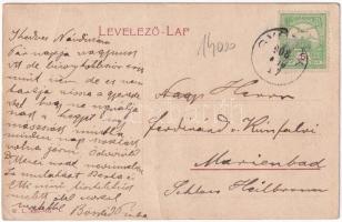 1908 Gyorok, Ghioroc; Nádasdy tér, piac árusokkal, templom, városi vasút, kisvasút. W.L. 3087-95. / ...