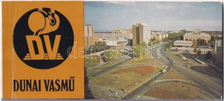 1983 Dunaújváros, Dunai Vasmű - modern képeslapfüzet 12 képeslappal