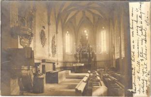 Csetnek, Stítnik; templom belső / church interior. photo (fl)