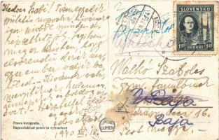 1940 Gölnicbánya, Göllnitz, Gelnica; R.P.C. 527/40. 3109. (ragasztónyom / gluemark)