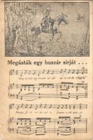 Megásták egy huszár sírját... Gerő Imre szövege, zenéjét szerezte Antal István, kotta / WWI Hungarian military music sheet (EB)