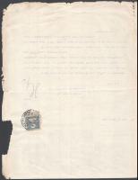 1912 Bp., Első Magyar Papíripar Részvénytársaság fejléces levélpapírjára írt levél, rajta a gyár lát...