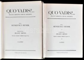 Sienkievicz Henrik: Qua Vadis? I-II. köt. Regény Krisztus urunk korából. Bp., én., Pallas. Kiadói eg...