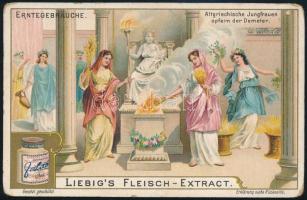 Liebig Társaság húskivonata litho kártya