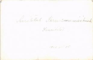 1940 Karácsony este, fiú játékautóval / Christmas evening, boy with toy car. photo (non PC) (EK)