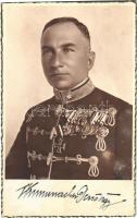 1932-33 6/I. határőrosztályparancsnok Berettyóújfaluban / Hungarian military, border guard commander. photo (fl)