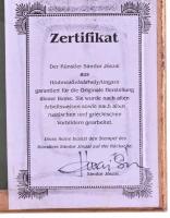 Jószai Sándor (1943- ): Tanító Krisztus. Ikon, festett fa, dekoratív, historizáló fa keretben, hátol...