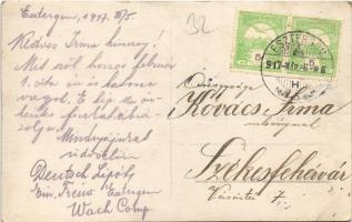 1917 Osztrák-magyar katonák csoportja Esztergomban / WWI Austro-Hungarian K.u.K. military, group of ...