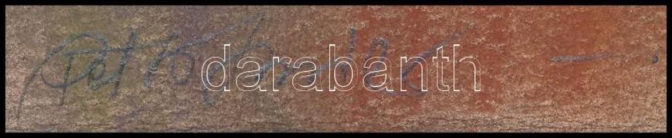 Perti Ildikó (?-): Balatoni táj. Pasztell, papír, jelzett, 21×29,5 cm