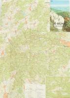 1979-1982 5 db magyar turistatérkép: Gerecse, Bükk, Cserhát, Mátra, Budai hegység. Kartográfiai Váll...