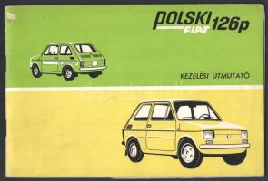 1977 Polski Fiat 126p kezelési útmutató, képekkel illusztrált, 42 p.