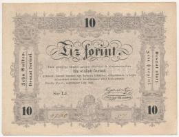 1848. 10Ft Kossuth Bankó LJ 4760 57 T:III Adamo G111