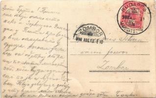 1908 Budapest XIII. Margitsziget, lovaskocsi, dohánybolt. photo (EK)