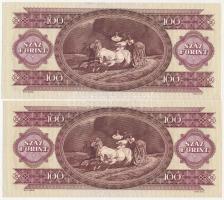 1993. 100Ft (2x, sorszámkövetők "B142 068116 - B142 068117) T:II Adamo F38