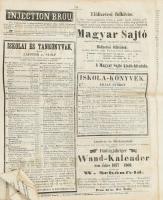 1862 A Politikai Újdonságok c. újság kb 15-20 szórványszáma