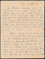 1939, 1946 2 db kézzel írt levél a háború alatti és utáni időszakból kivándorlás és egyéb témákban