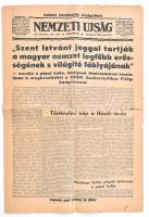 1938 Eucharisztikus Kongresszus megnyitásáról tudósítás a Nemzeti Újságban. Május 38.