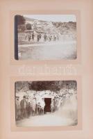 cca 1900 Régi fotóalbum erdélyi fényképekkel, benne: Siculia R.T. Természetes Szénsavat Sűrítő Gyára...