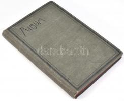 cca 1900 Régi fotóalbum erdélyi fényképekkel, benne: Siculia R.T. Természetes Szénsavat Sűrítő Gyára...