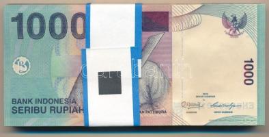 Indonézia 2013. 1000R (100x) eredeti banki kötegelővel, sorszámkövetők T:I,I- 
Indonesia 2013. 1000...