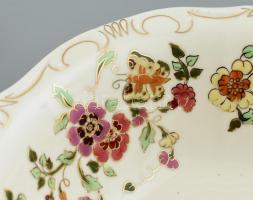 Zsolnay pillangó mintás 6 személyes kompótos készlet. Kézzel festett, jelzett, hibátlan