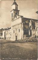 Az összelőtt Görz. Kiss László főhadnagy. Hadifénykép Kiállítás / WWI Austro-Hungarian K.u.K. military, Gorizia (Görz, Gorica) in ruins