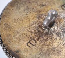 Ezüst (Ag) Filigrán ezüst mentegombok (pityke). 1800-as évek eleje, Jelzett: 13 latos antik. Néhány ...