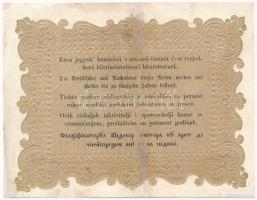 1848. 10Ft "Kossuth Bankó" "GW 7421 11", hátlapi alapnyomat barna! T:II restaurá...