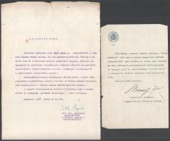 Sauer Emil zeneszerzővel kapcsolatos és más zenével kapcsolatos levelek aláírások gyűjteménye, néhán...