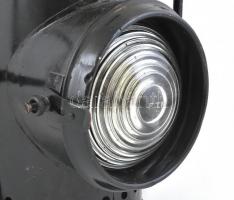 Szemafor mozdony zárlámpatest. m: 54 cm, kopott, apró sérülésekkel. Jelzett: 
FTM üvegbúra jelzett ...