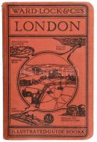 Ward Lock & Co-s: London utikönyv. cca 1930. Kihajtható térképekkel, néhány lap foltos, egészvászon kötésben