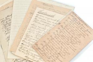 Kb. 35 db kézzel vagy géppel írt privát költemény