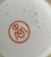 MO porcelán csibe, jelzett, kézzel festett, hibátlan 5 cm