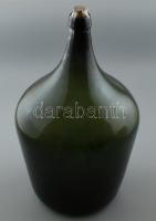 Nagy méretű demizson, 10L-es boros üveg. 47 cm